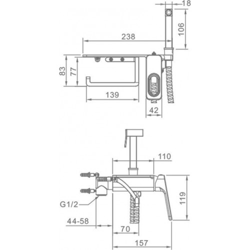 Гигиенический душ Raglo R51.55.03