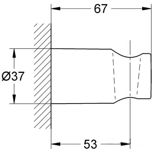 Держатель настенный для ручного душа Grohe Rainshower 27056000
