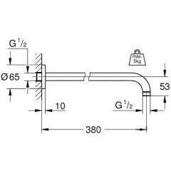 Держатель для душа Grohe Rainshower 28361000 (хром)