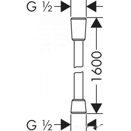 Шланг Hansgrohe Isiflex 28276000 (хром)