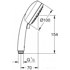Душевая лейка Grohe New Tempesta Cosmopolitan 100 27571002