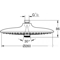 Верхний душ Grohe Euphoria 260 26455000