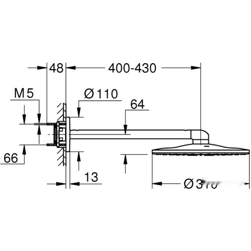 Душевая система Grohe Rainshower 310 SmartActive 26475000 (хром)