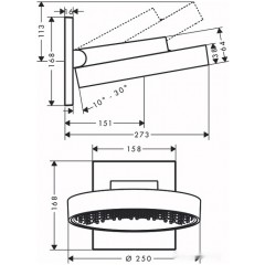 Душевая система Hansgrohe Rainfinity 250 1jet 26226000