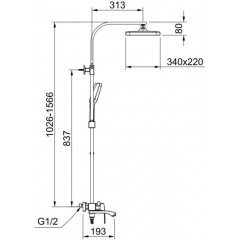 Душевая система Raglo R01.24.06