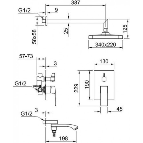 Душевая система Raglo R01.27.03