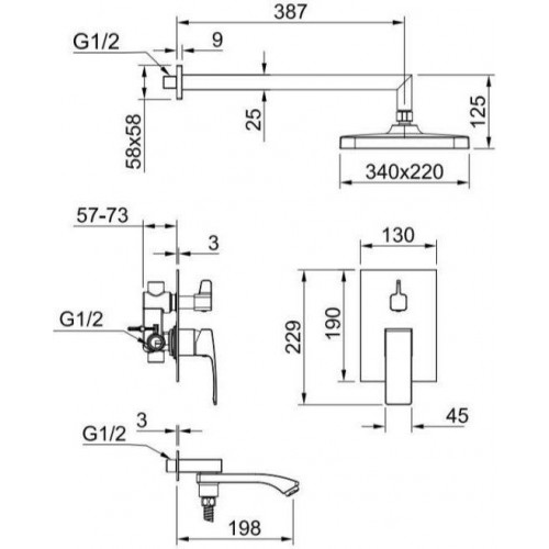 Душевая система Raglo R01.27