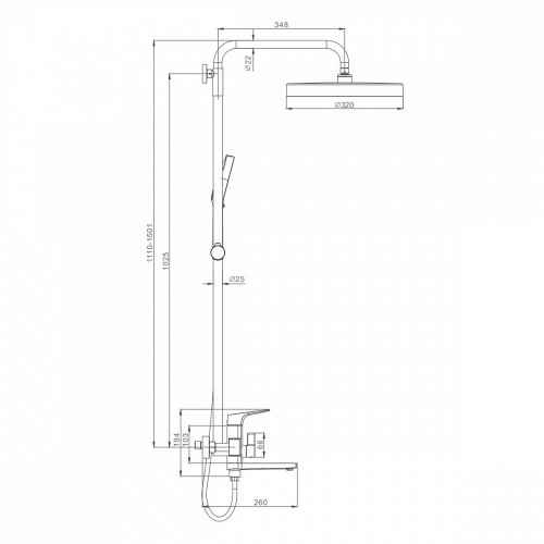 Душевая система Raglo R07.24.03
