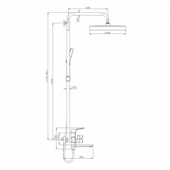 Душевая система Raglo R07.24.09