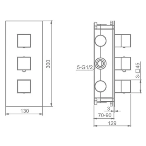 Душевая система Raglo R02263.0340