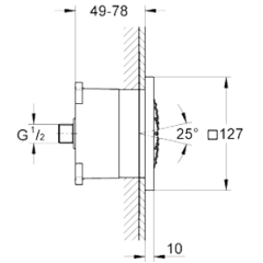Боковая форсунка Grohe Rainshower F-Series 5" (27251 000)