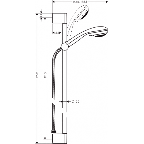 Душевая система Hansgrohe Crometta 85 (27762000)