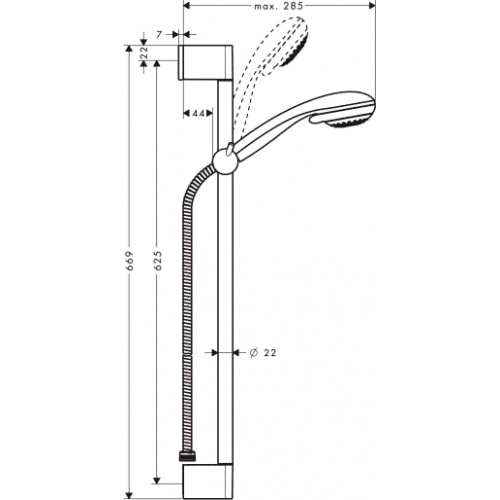 Душевая система Hansgrohe Crometta 85 (27767000)