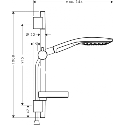 Душевая система Hansgrohe Raindance Select S 150 (27803400)