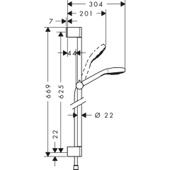 Душевая система Hansgrohe Croma Select S (26562400)