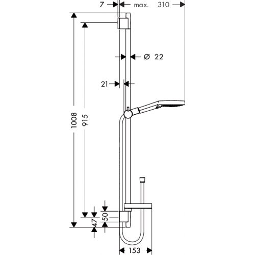 Душевая система Hansgrohe Raindance Select S 120/Unica (26631400)