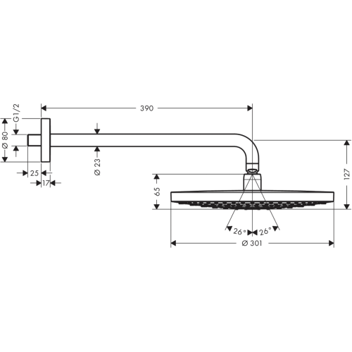 Душевая система Hansgrohe Raindance Select S 300 2jet [27378400]