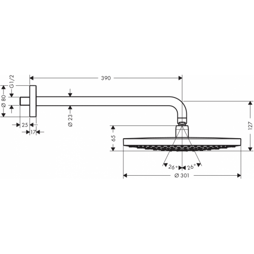 Душевая система Hansgrohe Raindance Select S 300 2jet [27378000]