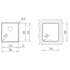 Кухонная мойка Teka BEF 34.38 F