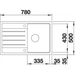 Кухонная мойка Blanco Legra 45S кофе