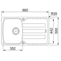 Кухонная мойка Franke AZG 611-86 (бежевый)