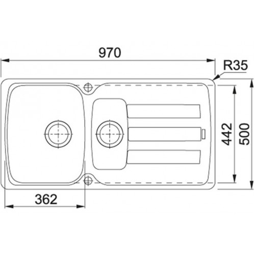 Кухонная мойка Franke AZG 651 (миндаль)