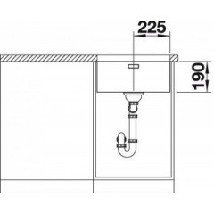Кухонная мойка Blanco ANDANO 450-U без кл.-авт.