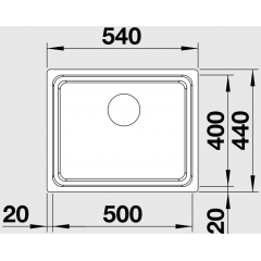 Кухонная мойка Blanco Blanco Etagon 500-U (Нержавеющая сталь)