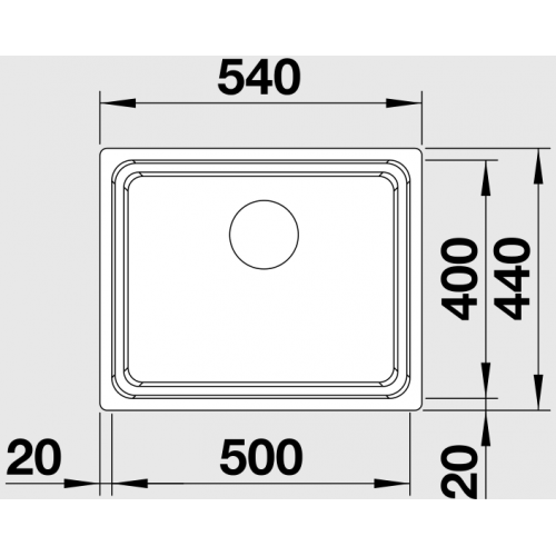 Кухонная мойка Blanco Blanco Etagon 500-U (Нержавеющая сталь)