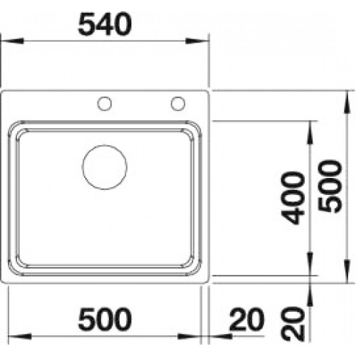 Кухонная мойка Blanco Etagon 500-IF (Нержавеющая сталь)