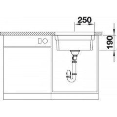 Кухонная мойка Blanco ETAGON 500-U белый 522231