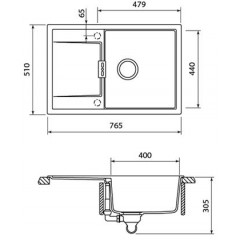 Кухонная мойка Schock Eton 50 D Магма 700605