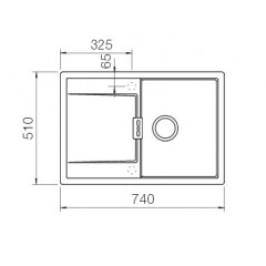 Кухонная мойка Schock Eton 45 D Серебристый камень