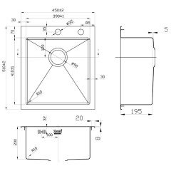 Кухонная мойка Zorg INOX RX-4551