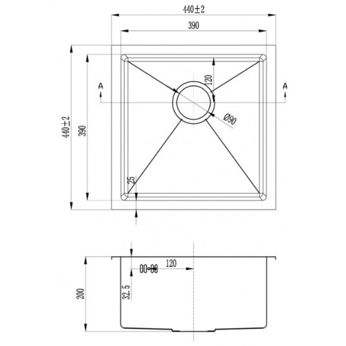 Кухонная мойка Zorg INOX RX-4444