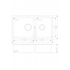 Кухонная мойка Oulin OL-S8203