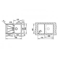 Кухонная мойка Teka Cara 45 B-TG белый