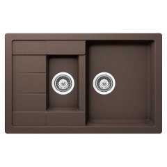Кухонная мойка Schock Мойка Aster 60 D Cristalite, мокка