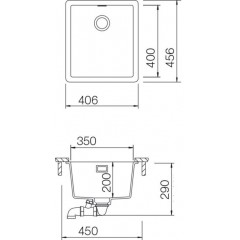 Кухонная мойка Schock Brooklyn 45 Cristalite (N-100), саббиа