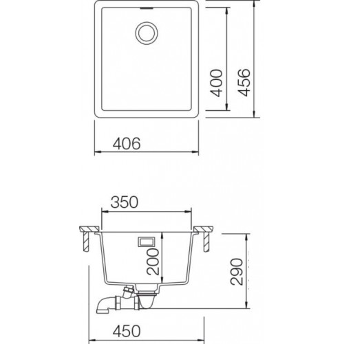 Кухонная мойка Schock Brooklyn 45 Cristalite (N-100), саббиа