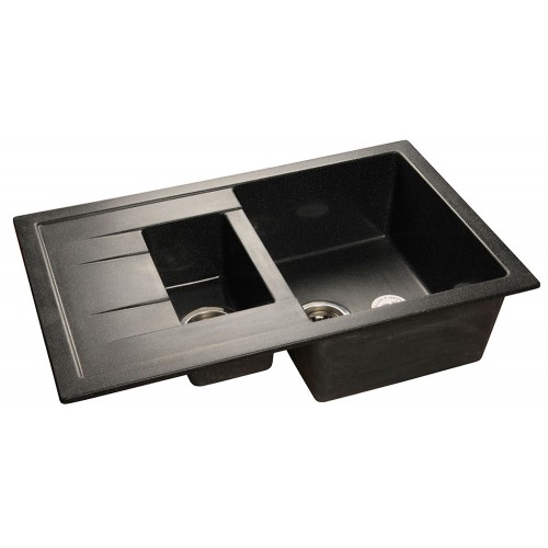 Кухонная мойка GranFest Quadro GF-Q775KL (черный)