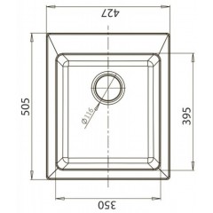 Кухонная мойка GranFest Practic GF-P505 (черный)