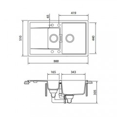 Кухонная мойка Schock Eton 60 D поларис
