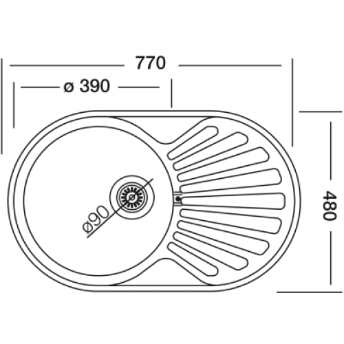 Кухонная мойка Kromevye EC 259