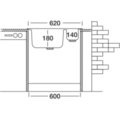 Кухонная мойка Kromevye EX 187 D
