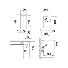 Кухонная мойка Blanco SUBLINE 160-U мускат