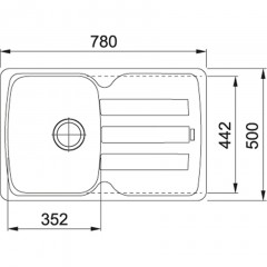Кухонная мойка Franke AZG 611-78 бежевый