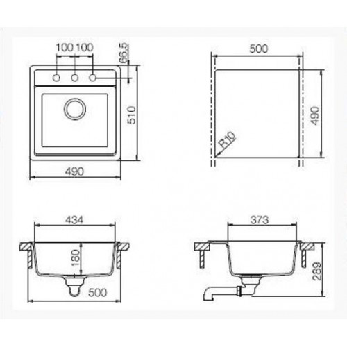 Кухонная мойка Schock Nemo 50 (N-100S) саббиа