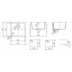 Кухонная мойка Schock Soho 50 (N-100S) серебристый камень