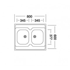 Кухонная мойка Kromevye N 232